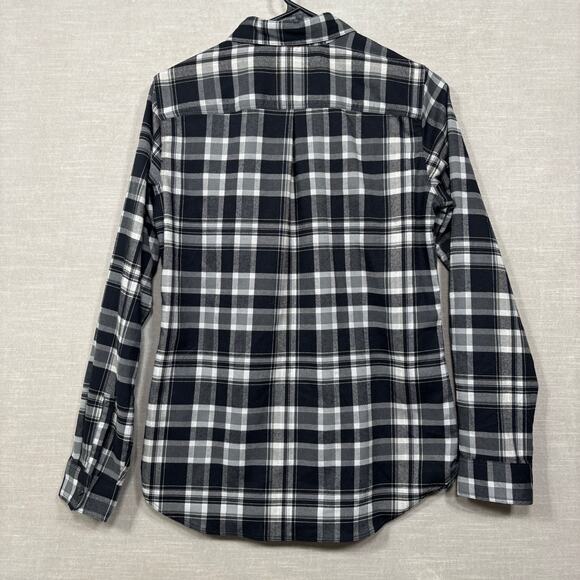 Eddie Bauer Womens Plaid Flannel Button Shirt Small Rustic Outdoors Classic Cozy - Picture 2 of 7
